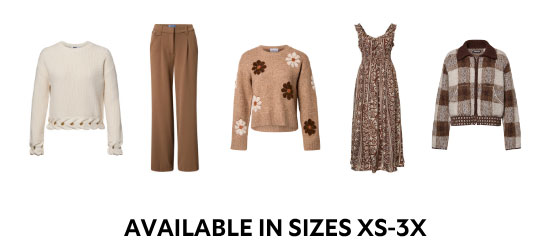 Available in sizes XS-3X