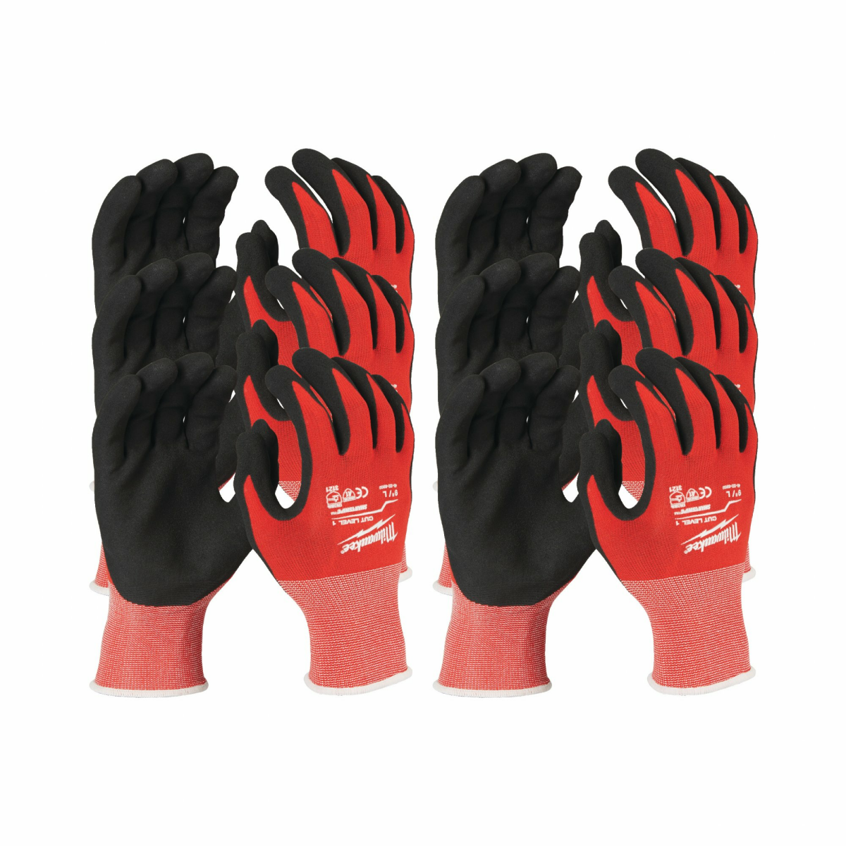 Milwaukee 4932471615 Werkhandschoenen - Snijklasse 1 - 12 stuks