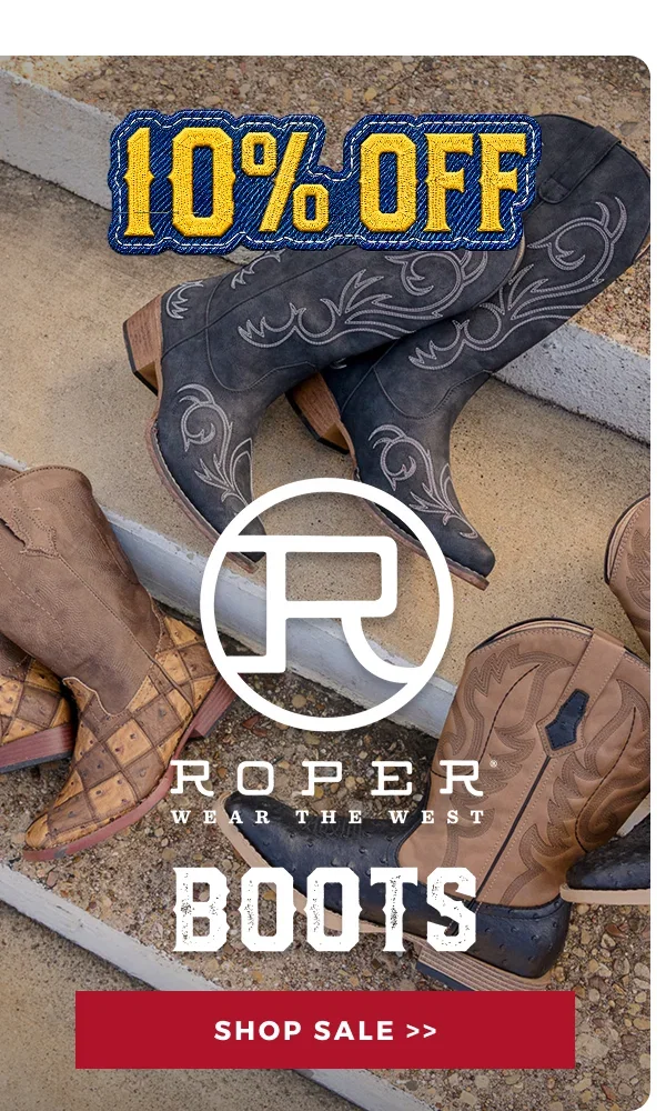 10% off roper boots