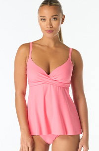 Shop Coco Contours Diamond Wrap Bra Sized Underwire Tankini Top in Keepsake