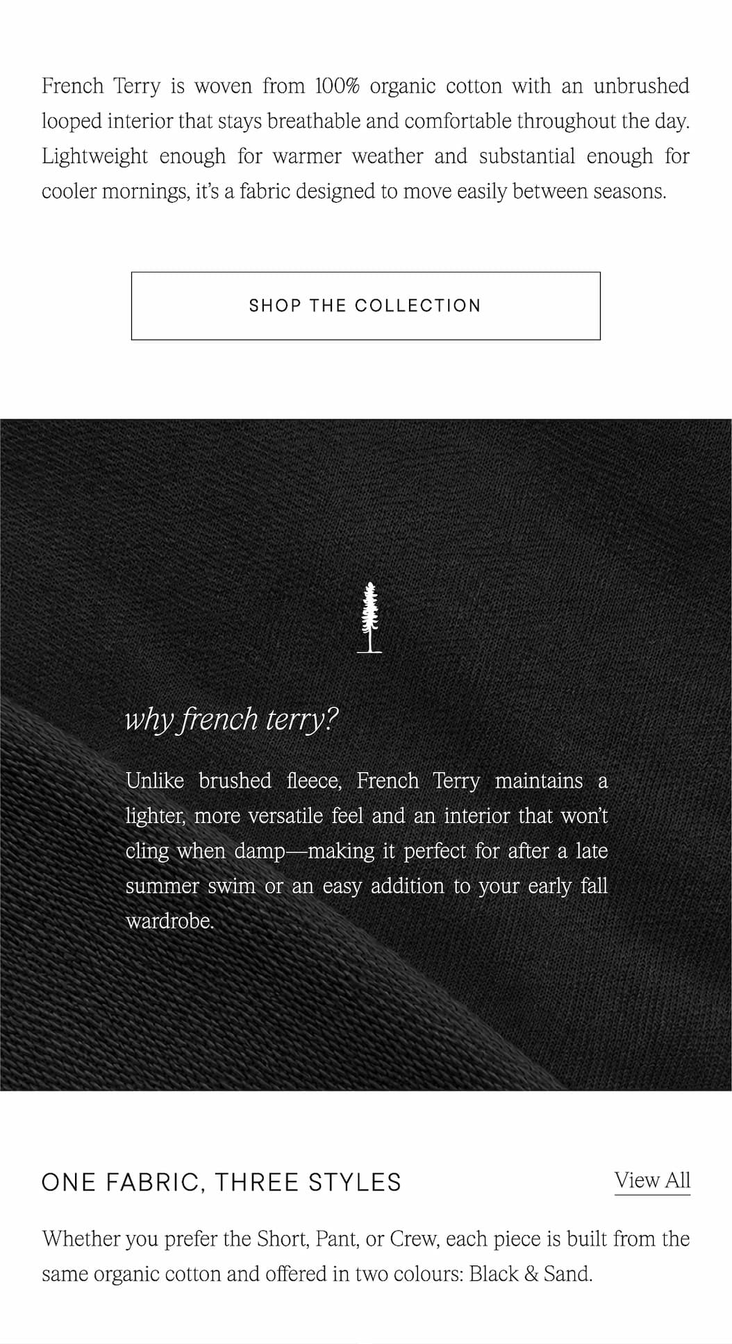 Shop Ecologyst The French Terry Collection
