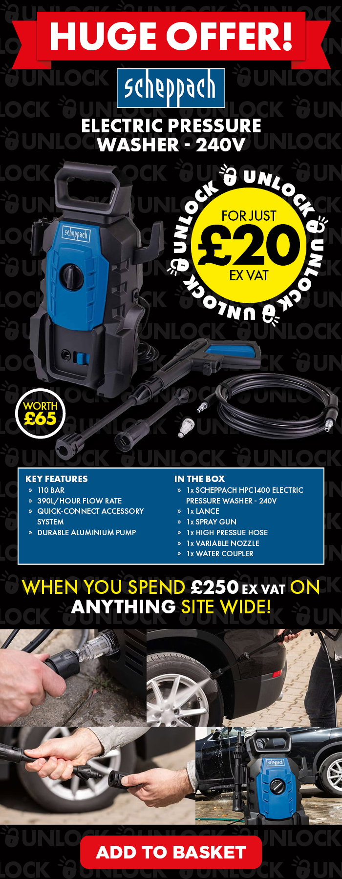 Unlock a Scheppach Pressure Washer