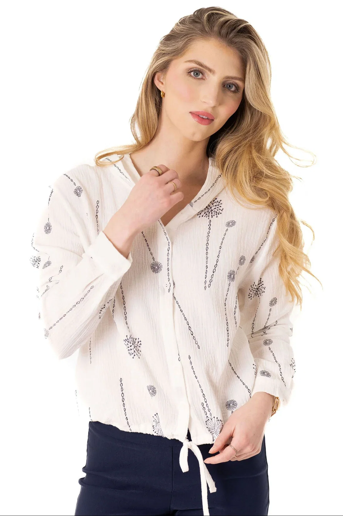 Dandelion Printed Gauze Hoodie