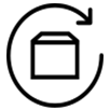 Dekoratives Icon: Retoure