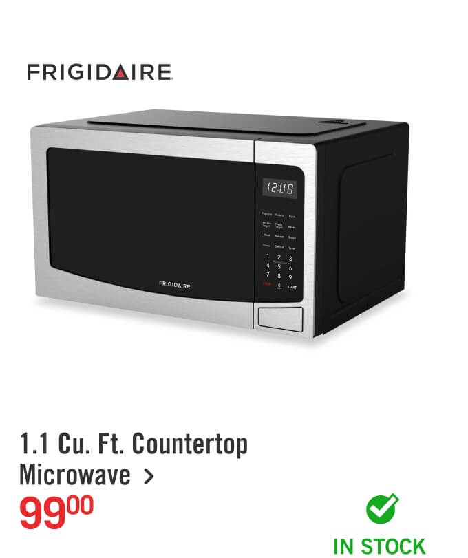 1.1 Cu. Ft. Countertop Microwave.