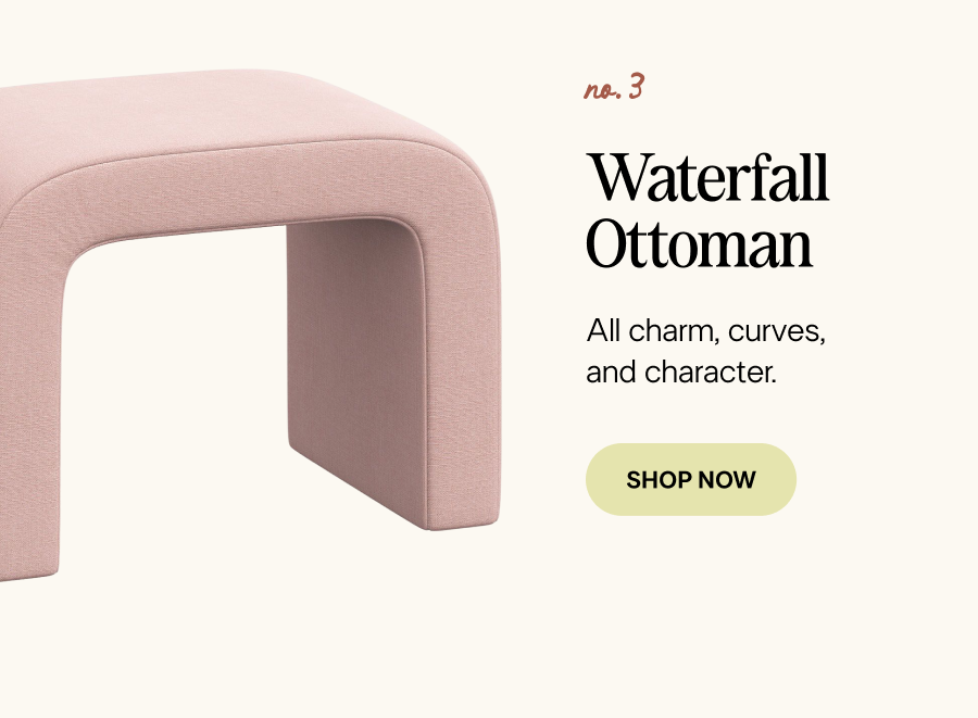Waterfall Ottoman