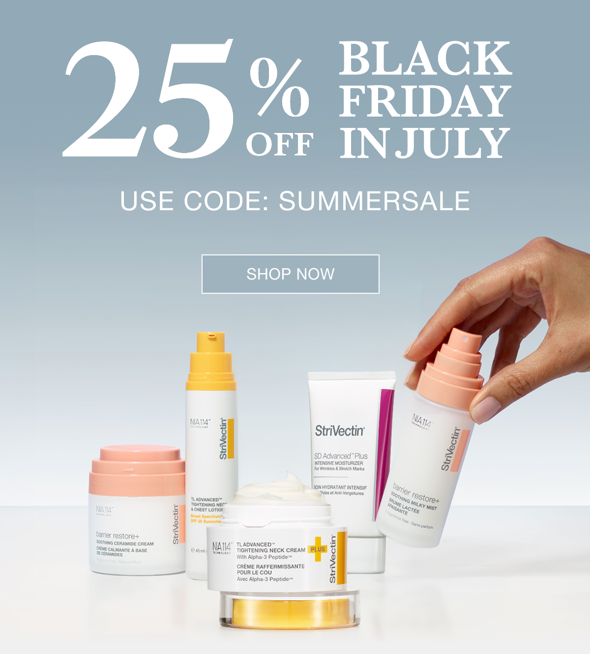 Black Friday in July 25% Off Sitewide for Strivectin Products with code SUMMERSALE