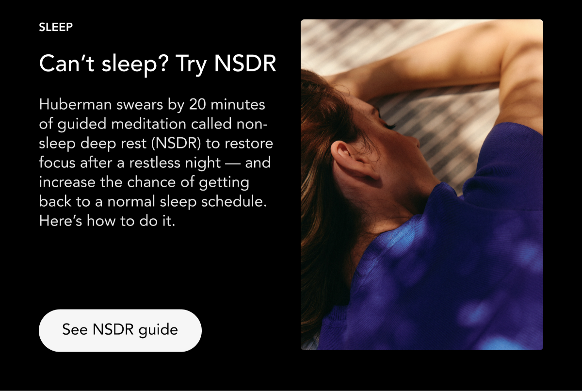 SLEEP: Can't sleep? Try NSDR