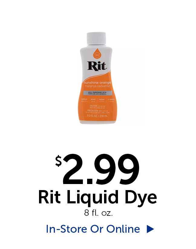 $2.99 Rit Liquid Dye - 8 fl. oz.