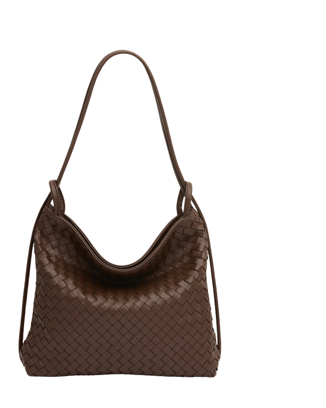 Woven Bella Convertible Backpack Chocolate