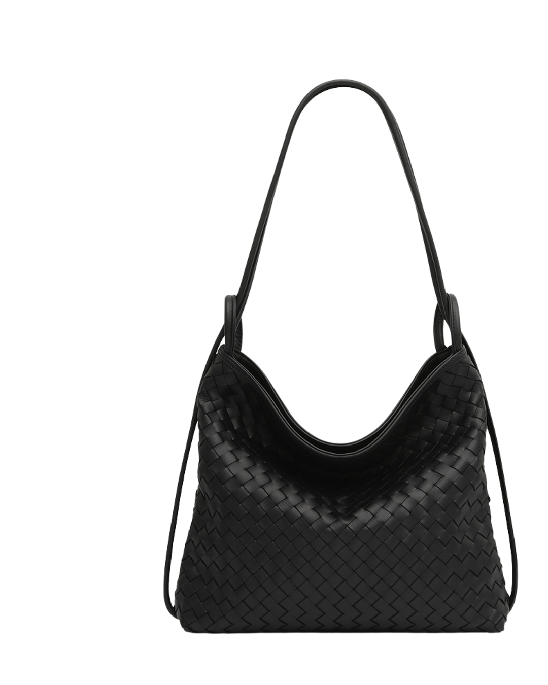 Woven Bella Convertible Backpack Black