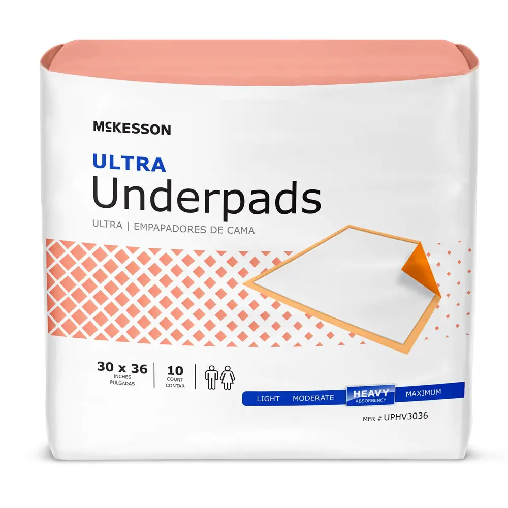 McKesson Ultra Disposable Underpads - Heavy Absorbency