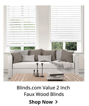 Blinds.com Value 2 Inch Faux Wood Blinds | Shop Now >