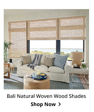 Bali Natural Woven Wood Shades | Shop Now >