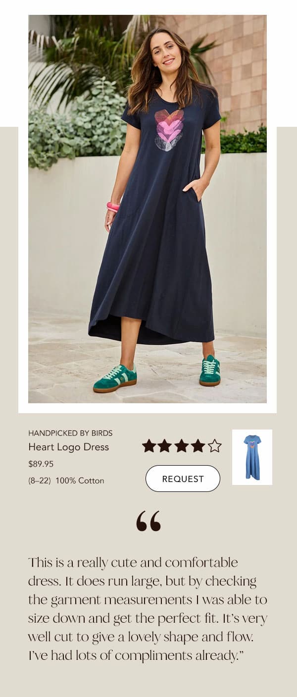 heart logo dress inkpink