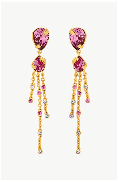 Pear-Cut Chandelier Earrings