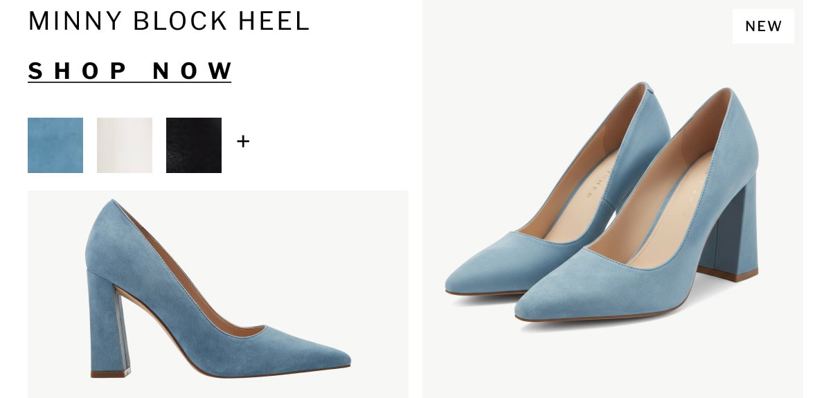 MINNY block heel SHOP NOW
