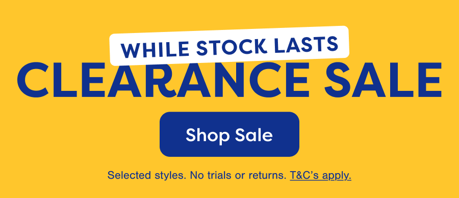 While Stocks Lasts. Clearance Sale. Shop Sale