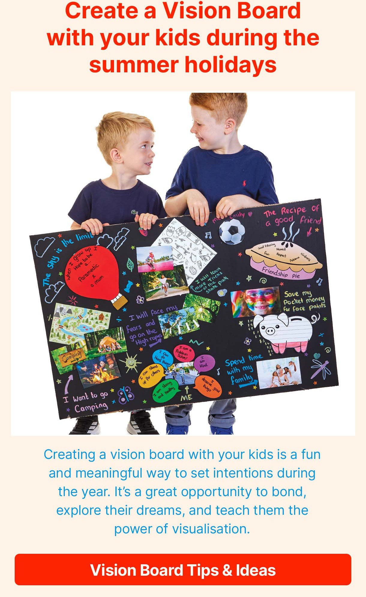 How To Create a Kids Vision Board