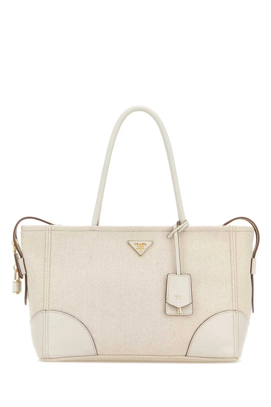 Prada Shopping Tote Bag Beige