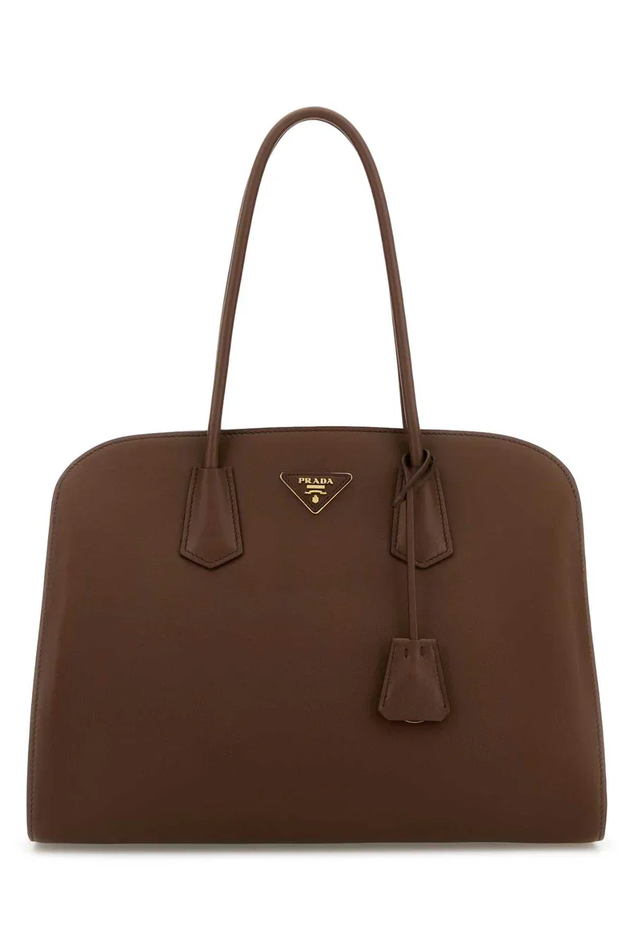 Prada Leather Shoulder Bag Brown