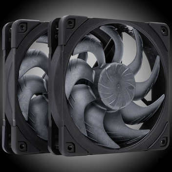 NOCTUA NF-A12x25 G2 Sx2-PP PWM-Lüfter - 2-er Set, 120mm, chromax/black