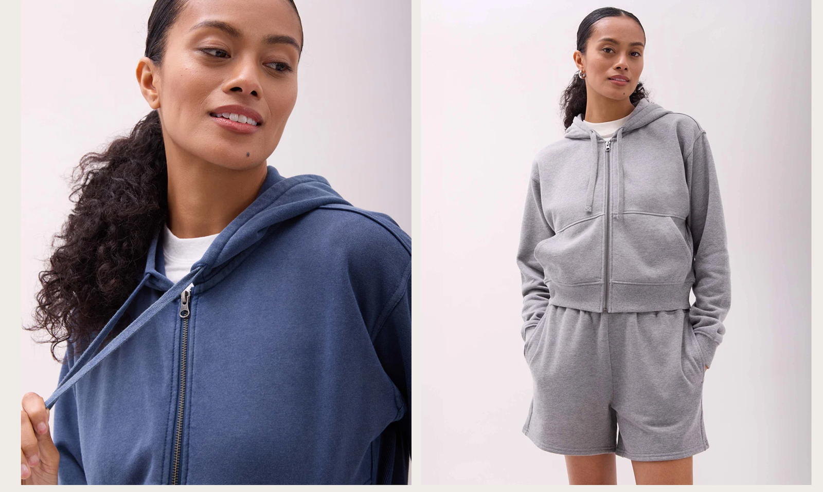 Recycled Fleece Zip Hoodie