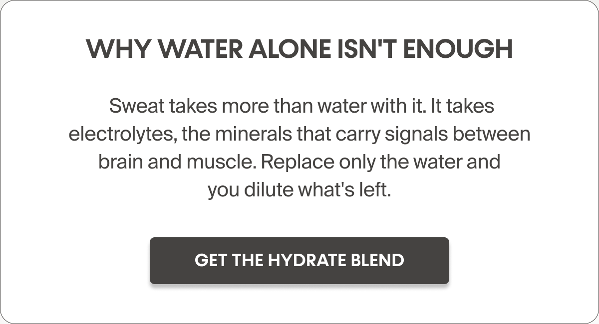 Why Water Alone Isn't Enough