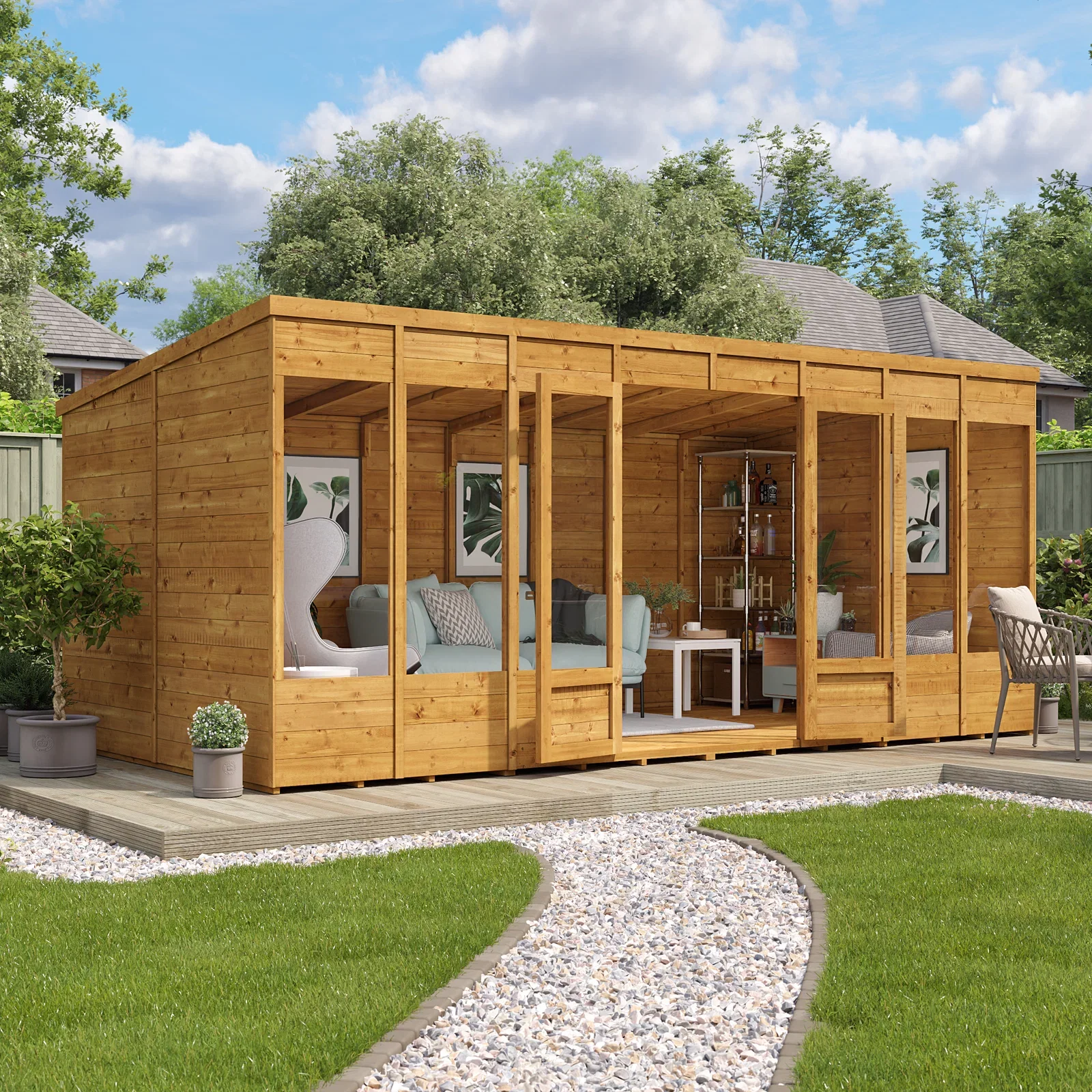 Image of BillyOh Bella Tongue and Groove Pent Summerhouse Classic