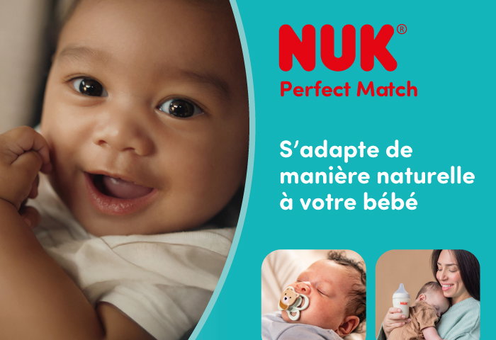 NUK Perfect Match - s'adapte naturellement à votre bébé