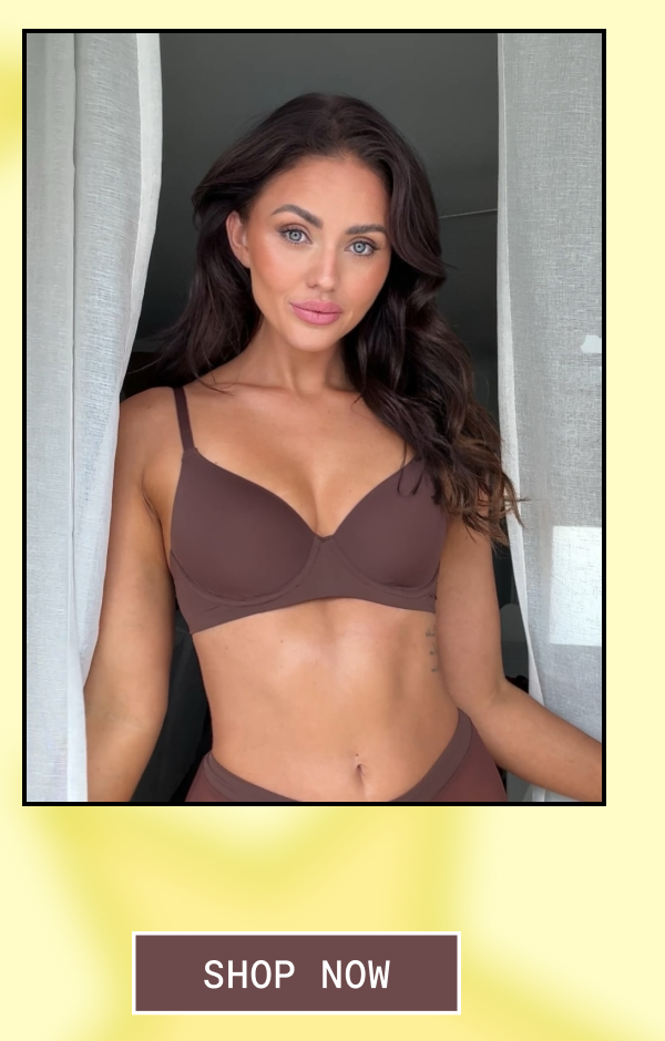 Padded Flexiwire Bra | Chocolate Mousse | Shop Now
