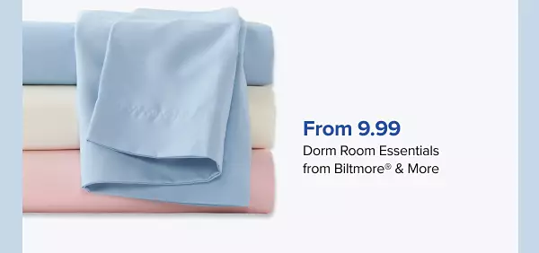From 9.99 dorm room essentials from Biltmore and more. Shop now. Three different colored bed sheets.