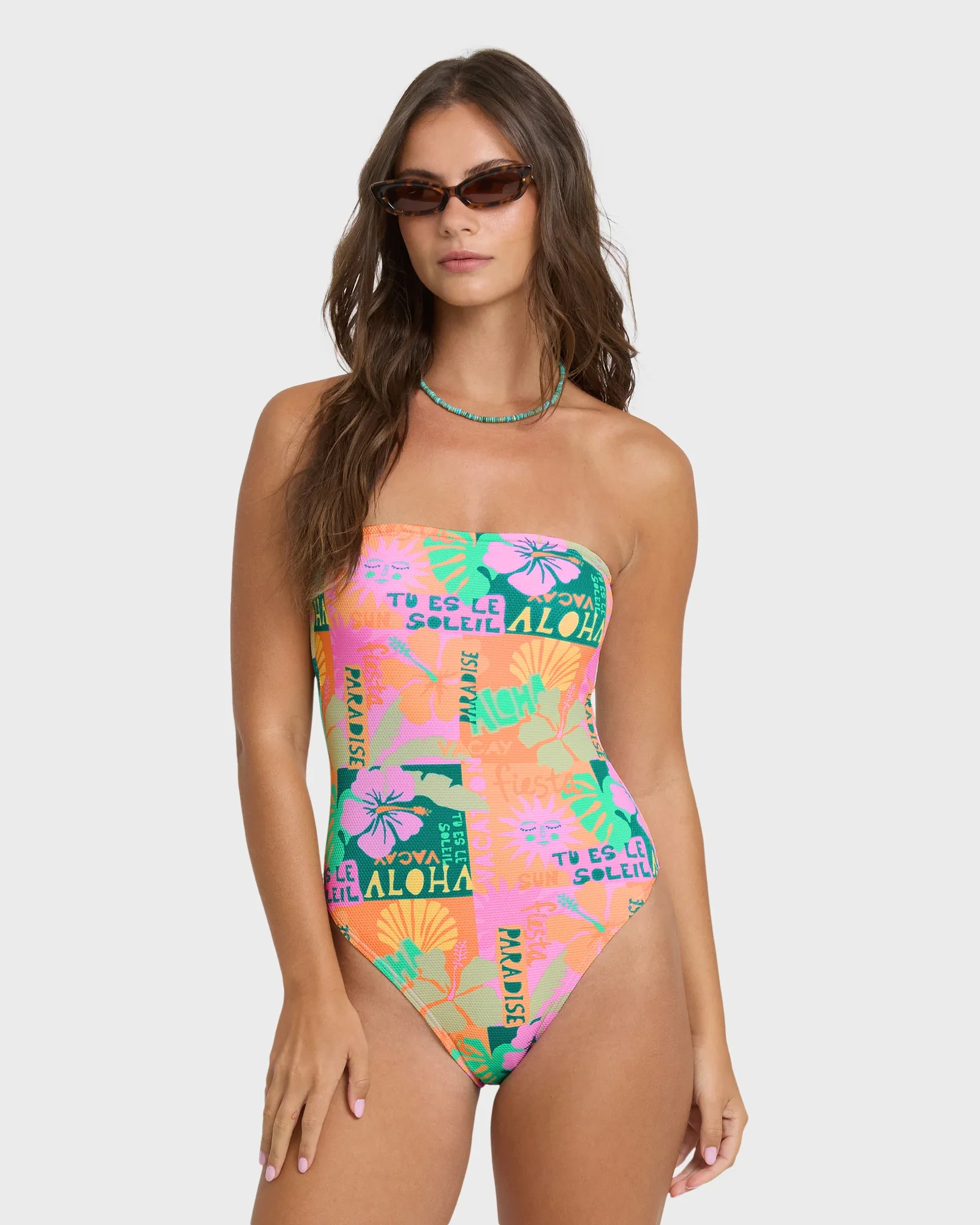Image of Sunscape Tully Hawaii Swimsuit - Deep Lagoon