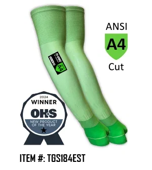 Magid® M-GARD® 21G Hi-Vis Ultra-Thin Sleeve with Thumb Slot – ANSI Cut Level A4 - Item #: TGS184EST 