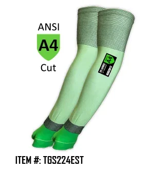 Magid® M-GARD® 21G Hi-Vis Ultra-Thin Sleeve with Thumb Slot – ANSI Cut Level A4 - Item #: TGS224EST