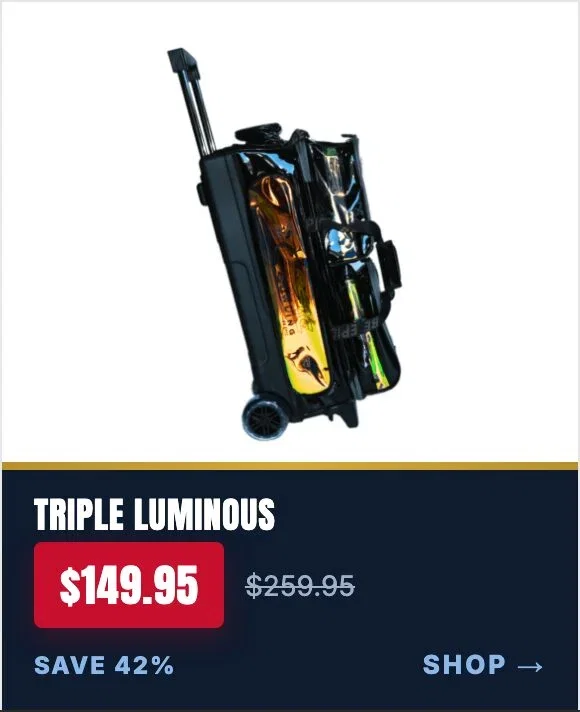 Epic 3 Ball Triple Luminous Black bowling bag