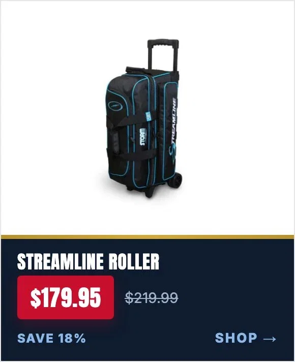 Storm Streamline 3 Ball Roller Black Blue bowling bag