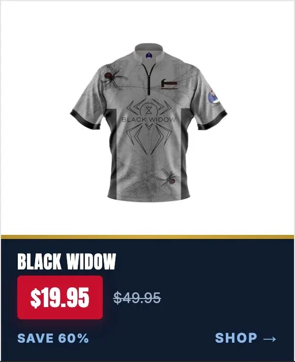 Hammer Black Widow Grunge Xpress Ship Rocket bowling jersey