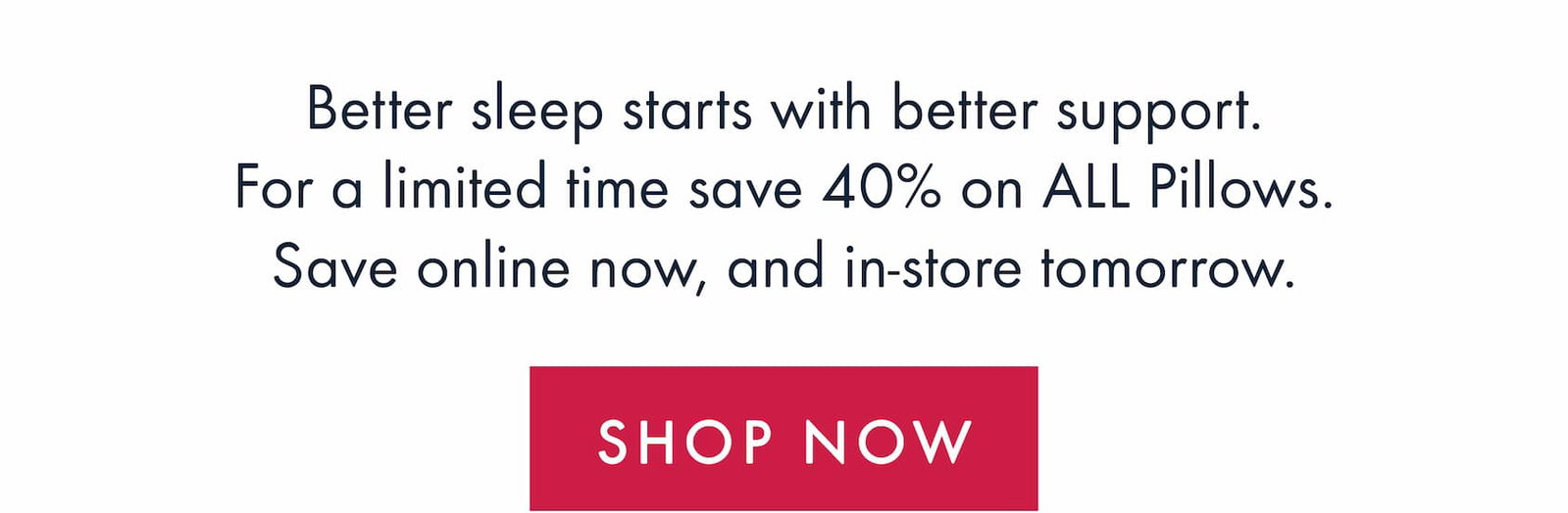 Shop 40% Off Pillows