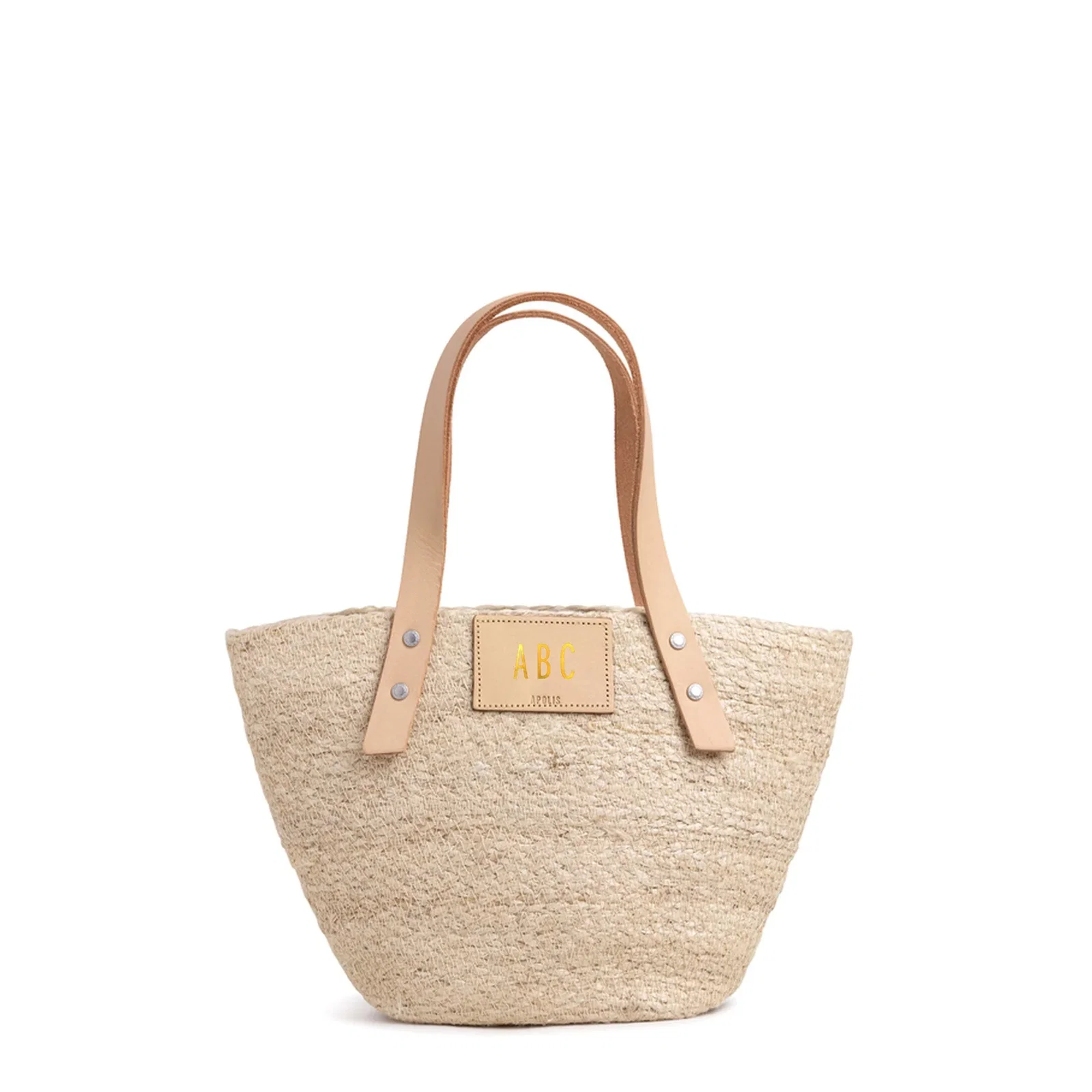 Image of Grass Petite Bucket Bag in Natural