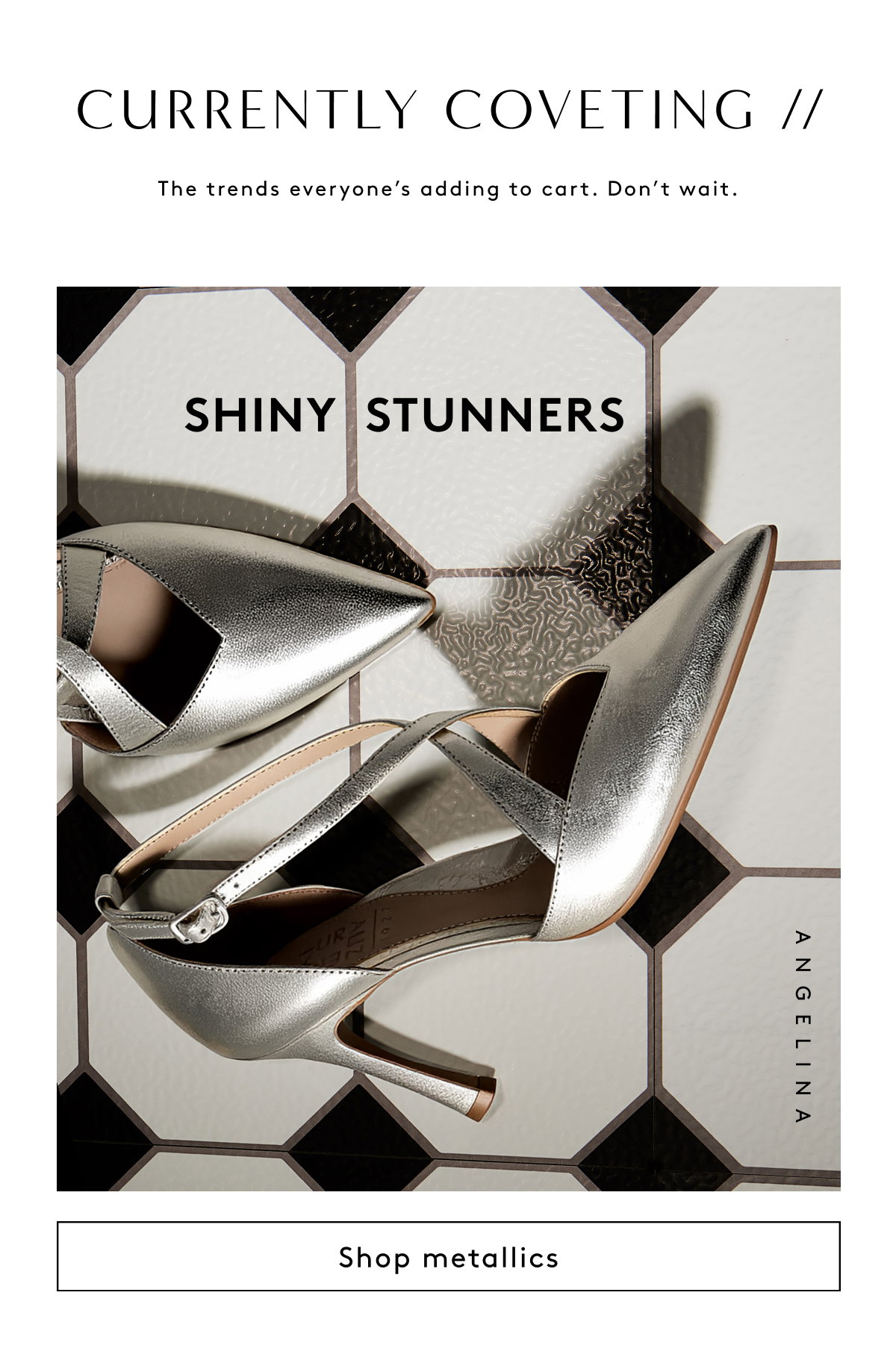 Currently coveting // The Trends Everyone's Adding To Cart. Don't Wait. Shiny Stunners | Shop Metallics