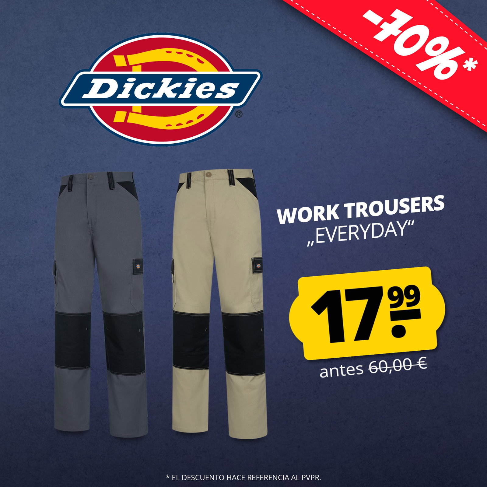 dickies pantalones de uso diario hombre pantalones de trabajo
