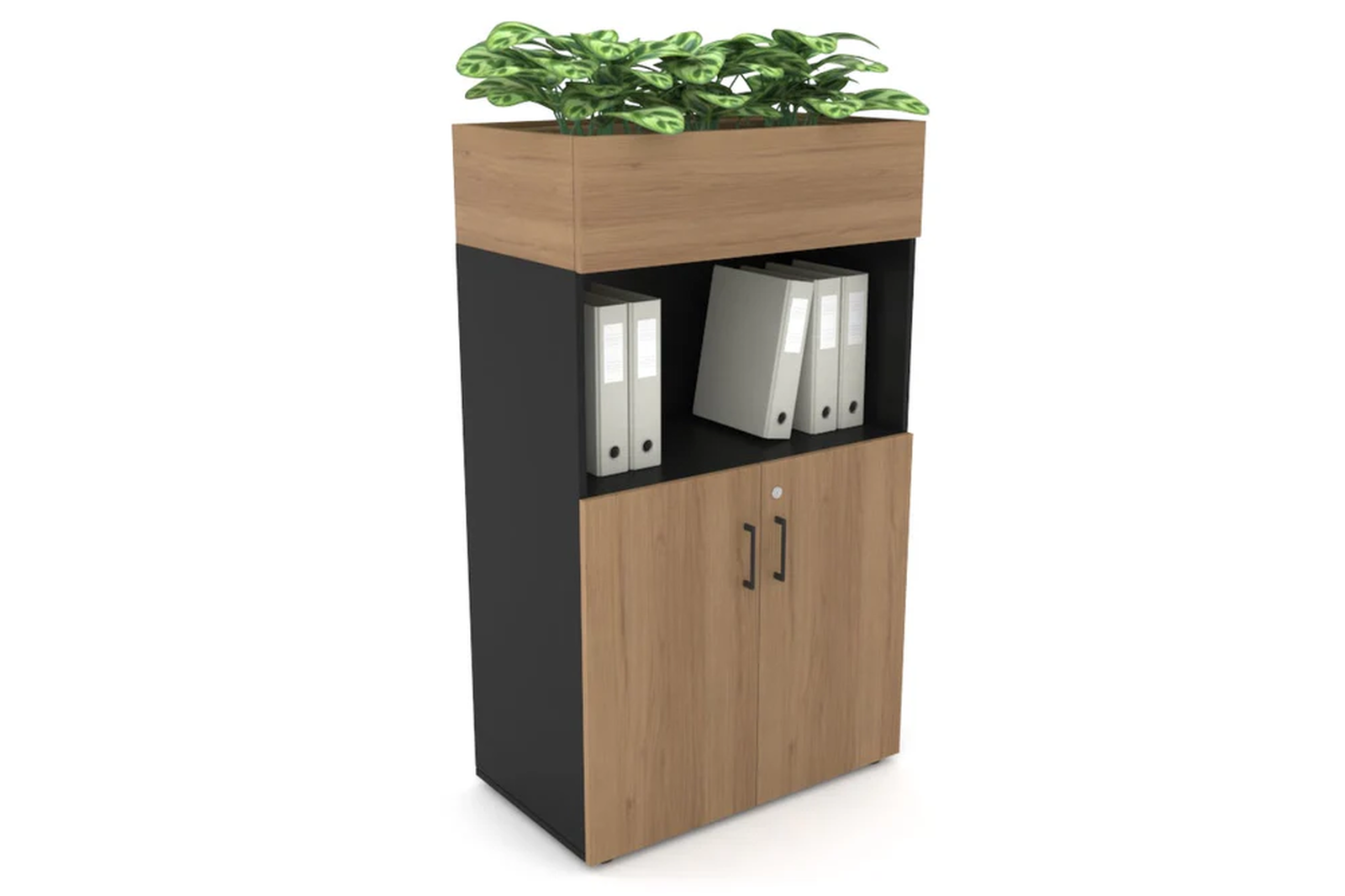 Uniform Medium Storage with Small Doors + Planter Box [800W x 1395H x 450D]