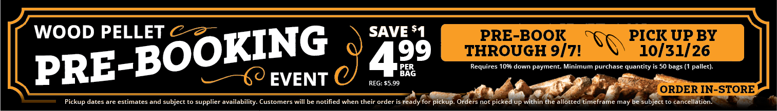 pellet pre-booking banner