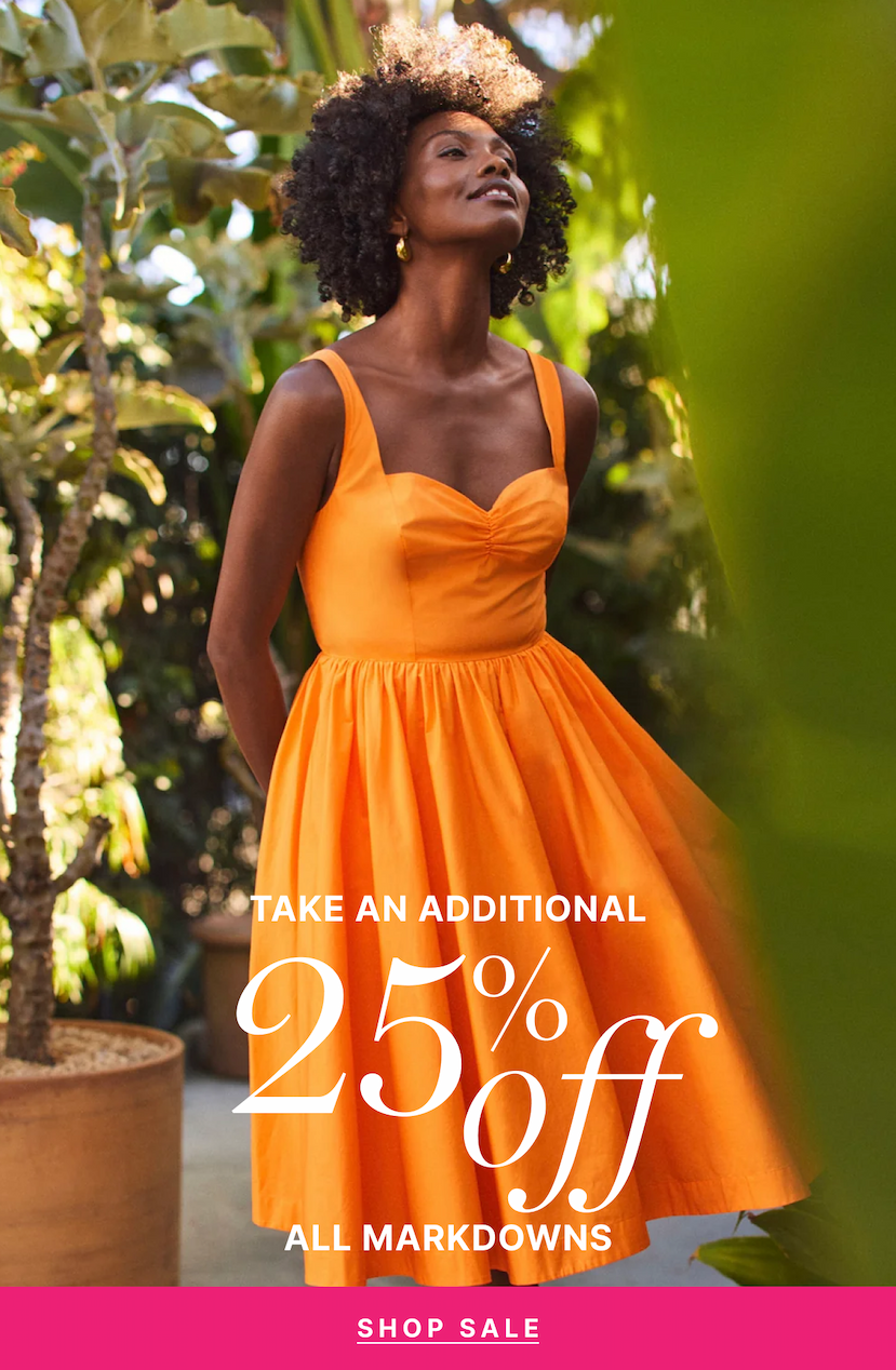 Take an Additional 25% Sale Markdowns - Shop Sale