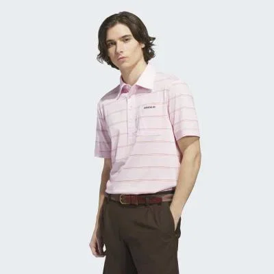 Image of adidas Golf Originals Archive Stripe Golf Polo Shirt