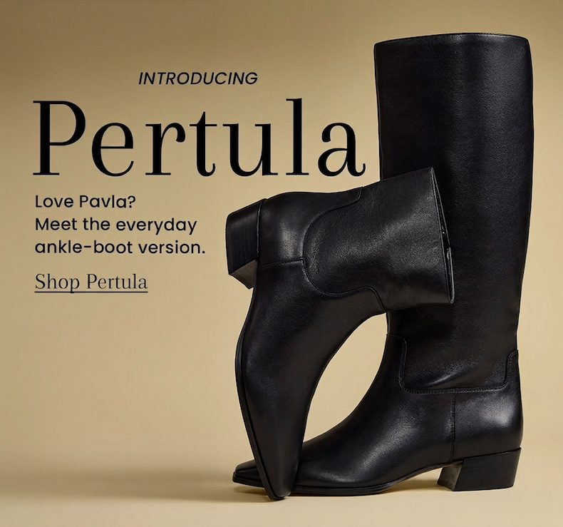 Introducing Pertula | Love Pavla? Meet the everday ankle-boot version. [Shop Pertula]