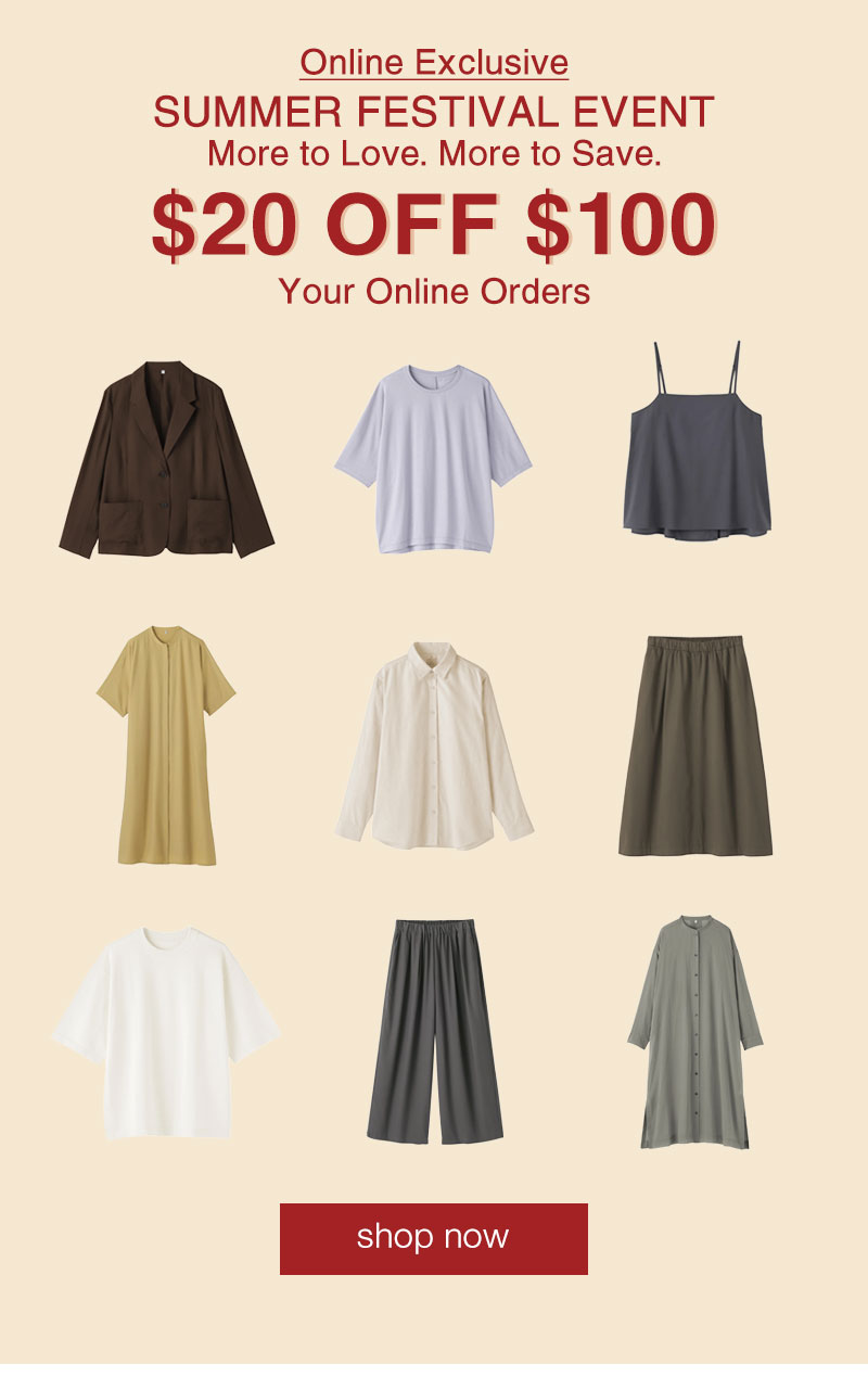 Shop $20 OFF $100 Online orders. 