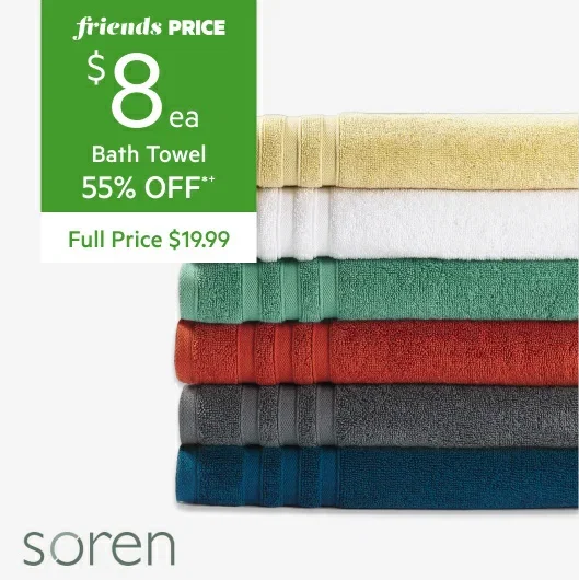 Soren Bedford Low Twist Bath Towel