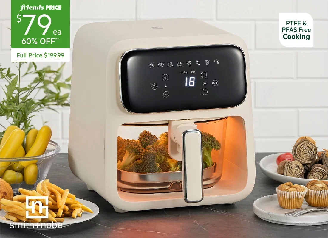 Smith+Nobel Eva Digital Glass Air Fryer